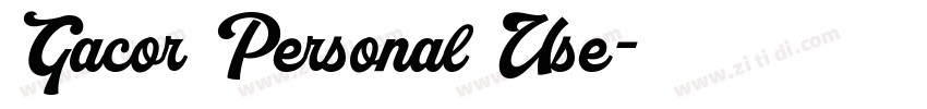Gacor Personal Use字体转换